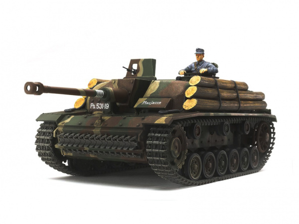 Модель - САУ Sturmesch?tz III Ausf.G (Финская Армия) с фигурой танкис. 