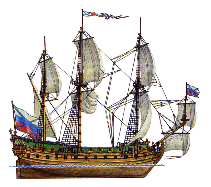 Модель - Русский линейный корабль XVIII века «Гото Предестинация». 