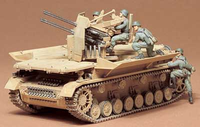 Модель - German Flakpanzer Mobelwagen Немецкая самоходная зенитная ус. 