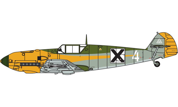 Модель - Messerschmitt Bf 109E-7/Trop Мессершмитт. 