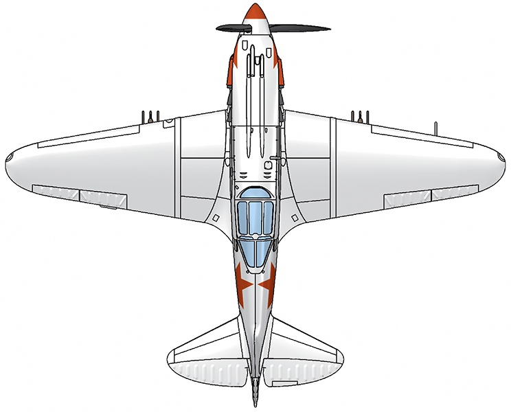 Модель - Истребитель МиГ-3 ПВО Москвы 1941-1942 г.г.. 
