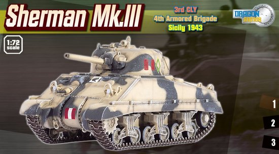  Модель Танк Sherman Mk.III, 3rd County of London Yeomanry, Sicily, 
