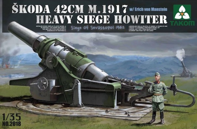 German heavy siege howitzer S?KODA 42CM M.1917  w/ Erich von