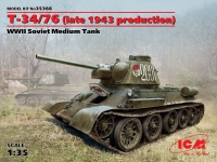 Т-34/76 (late 1943 production), WWII Soviet Medium Tank
