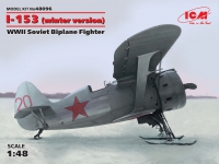 I-153, WWII Soviet Biplane Fighter (winter version)