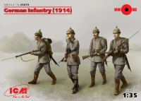 Модель - Германская пехота (1914 г.), (4 фигуры)