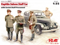 Kapitan Saloon Staff Car with Soviet Staff Personnel
