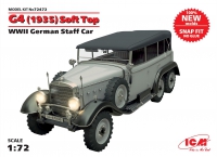 G4 (1935 production), WWII German Staff Car, snap fit/no glu