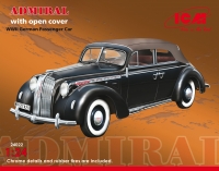 Admiral Cabriolet with open cover, WWII German Passenger Car