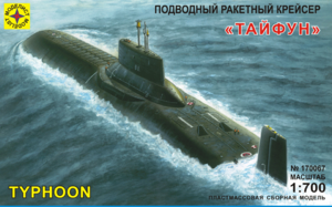 Модель - Подводный ракетный крейсер &quot;Тайфун&quot;