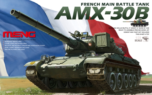 Модель - Meng 1/35 AMX 30B Французский Основной Боевой Танк