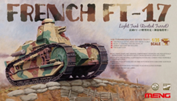 Meng 1/35 FRENCH FT-17 LIGHT TANK (RIVETED TURRET)