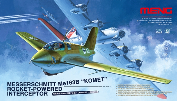 Модель - Meng 1/32 Messerschmitt Me163B Komet Rocket-Powered Intercep