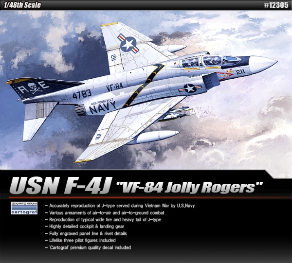 Модель - Самолет  F-4J &quot;VF-84 Jolly Rogers&quot; (1:48)
