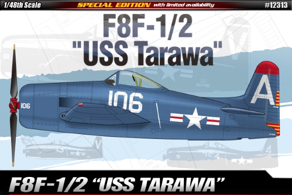  Модель Самолет  F8F-1/2 Bearcat USS Tarawa  (1:48)