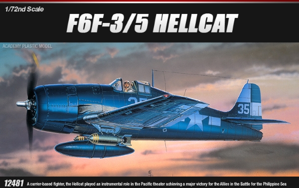Модель - Самолёт  F6F-3/5 HELLCAT  (1:72)