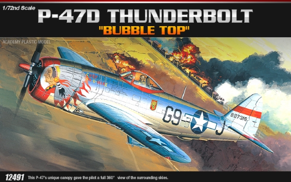 Модель - Самолет  P-47D &quot;BUBBLE-TOP&quot;  (1:72)