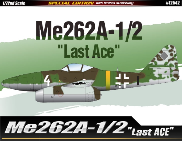 Модель - Самолет  Me262A-1/2 &quot;Last Ace&quot;  (1:72)
