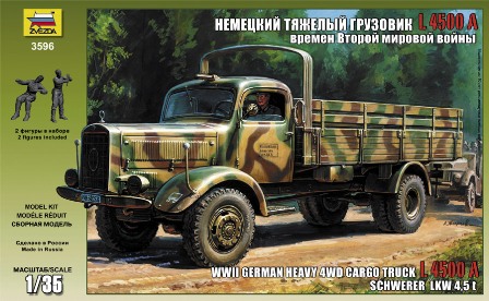 Модель - Немецкий тяжелый грузовик времен Второй Мировой Войны «L 450