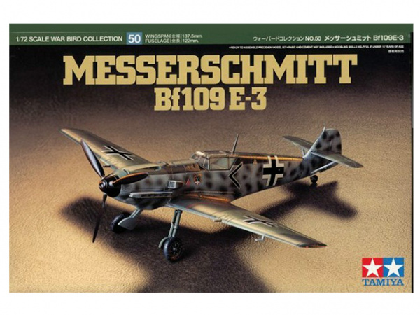 Модель - Messerschmitt Bf 109E-3 (1:72) Немецкий истребитель