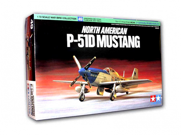 Модель - North American P-51D Mustang (1:72) Американский истребитель