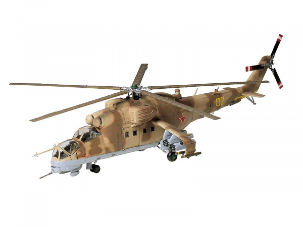 Модель - Mi-24 Hind (1:72) Ми-24 Советский/российский ударный вертолё. 
