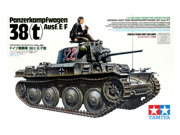 Модель - Panzer 38(t) Ausf.E/F с фигурой танкиста (1:35)