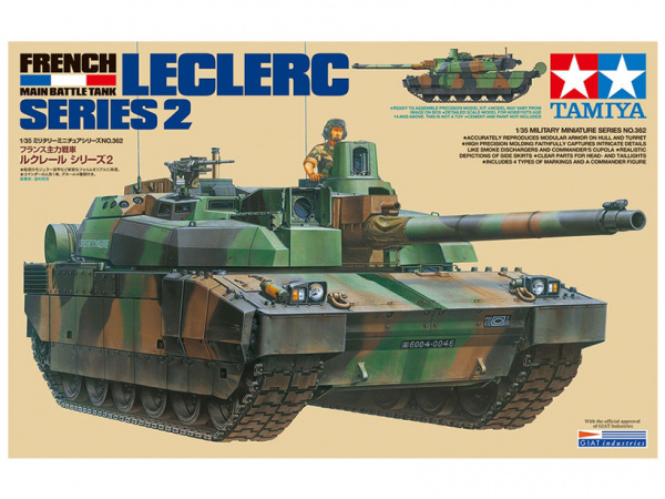 Модель - Leclerc Series 2 Французский основной танк с фигурой команди