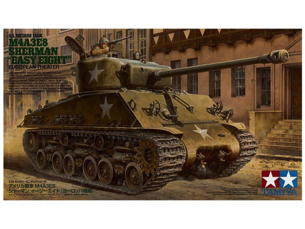 Модель - M4A3E8 Sherman Американский средний танк с фигурой командира