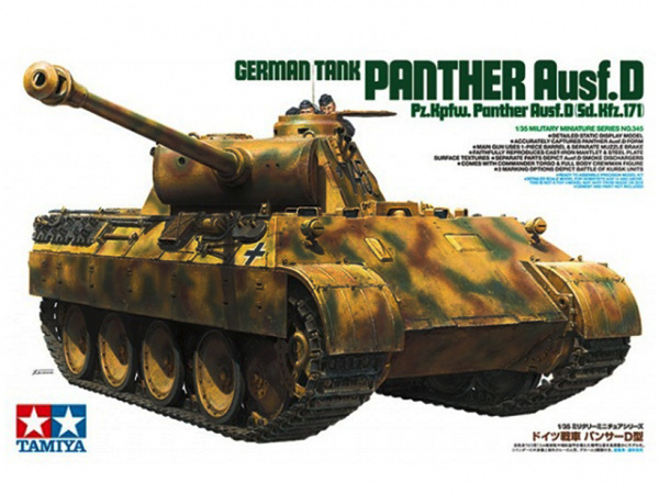 Модель - Panther Ausf.D Немецкий танк с 2-мя фигурами танкистов (1:35
