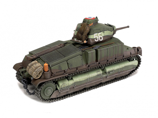 Модель - SOMUA S35 Французский средний танк с одной фигурой (1:35). 