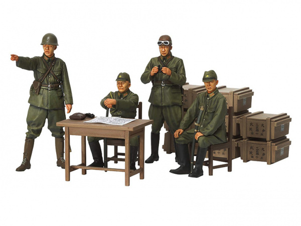 Японские офицеры. 4 фигуры (1:35). 