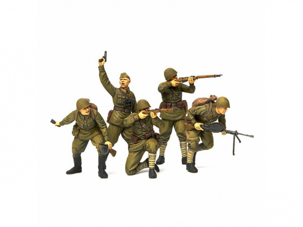 Советские пехотинцы 1941-1942г. Пять фигур. (1:35). 
