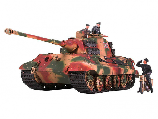 Модель - Немецкий тяжёлый танк  King Tiger Королевский тигр, мотоцикл. 