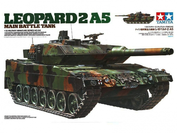 Модель - Немецкий основной боевой танк Leopard 2A5 мод.1993 г. с фигу