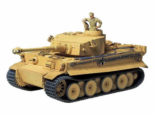 Модель - Танк Tiger I Тигр I, (ранняя версия), с фигурой командира (1. 