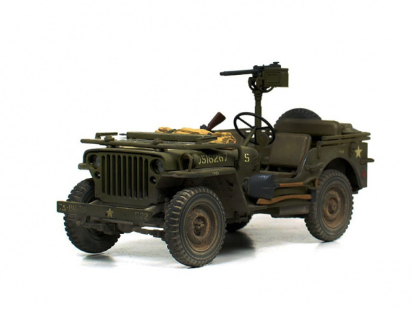 Модель - Американский 1/4-тонный джип 4х4 Willys MB с фигурой водител. 