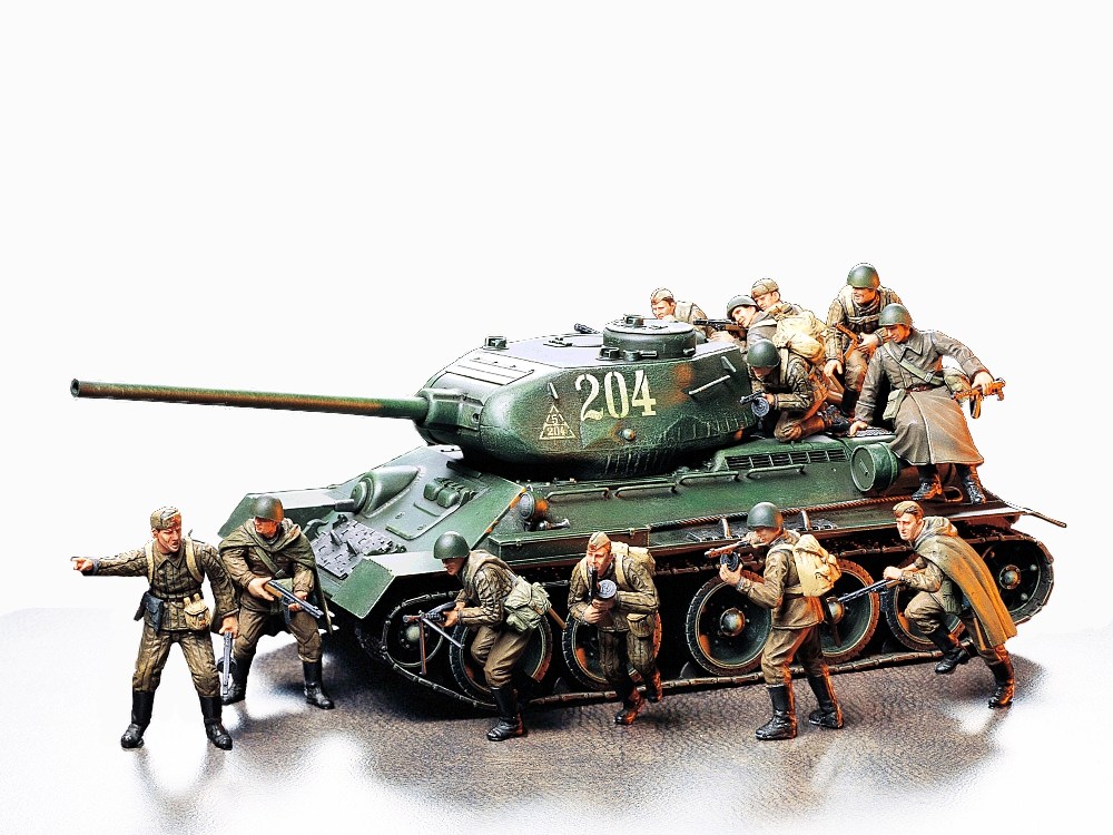 Модель - Советский танковый десант (12 фигур) (1:35). 