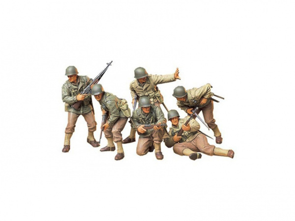 Модель - Американские пехотинцы, 6 фигур (1:35). 
