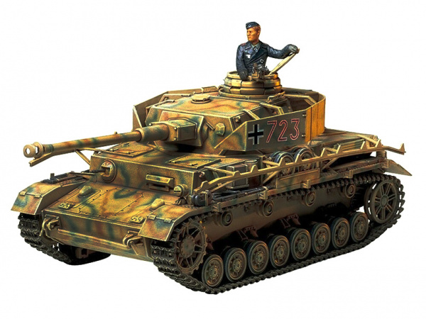 Немецкий танк Panzerkampfwagen IV Ausf.J с фигурой танкиста . 