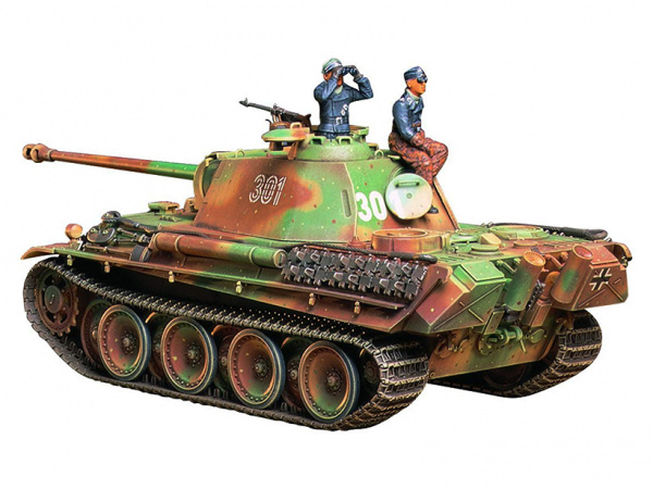 Немецкий танк Panther Type G (поздняя версия) с 2-мя фигурам. 