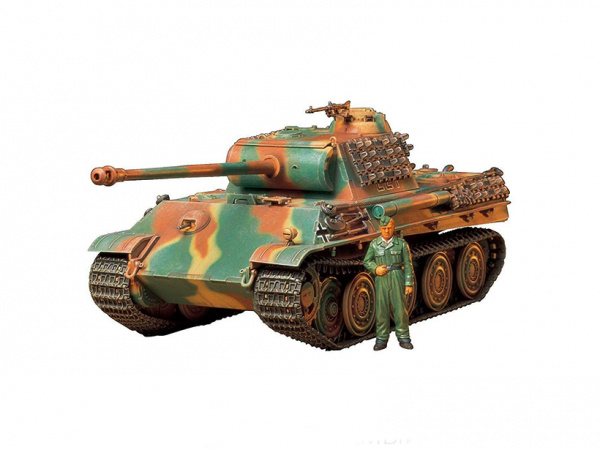 Модель - Немецкий танк Пантера Panther Type G (версия со стальными ка. 