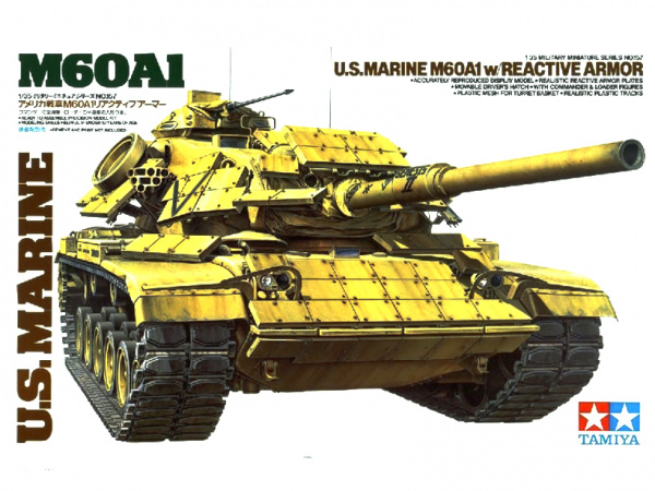 Модель - Американский танк M60A1 with Reactive Armor с 2 фигурами (1: