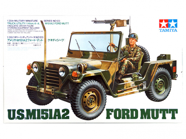 Модель - Американский джип M151A2 Ford Mutt с пулеметом М60 и 1 фигур
