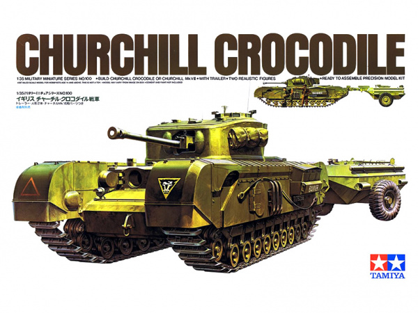 Английский танк Churchill Crocodile с 2 фигурами (1:35)