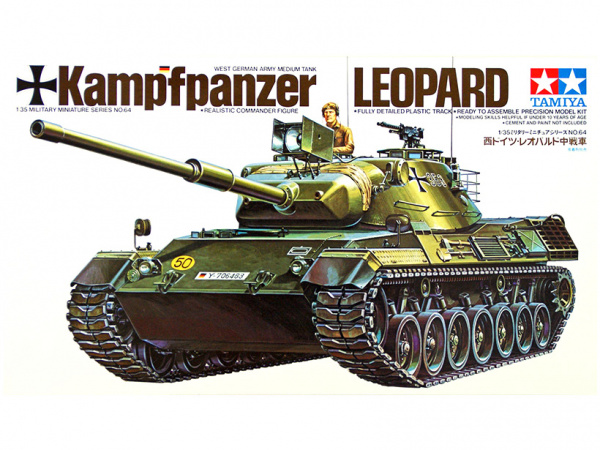 Модель - Западно-германский танк Leopard c 105 мм. пушк.(1:35)