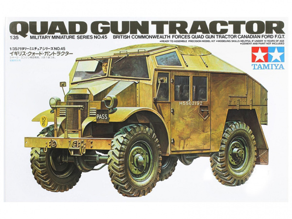 Модель - Английский тягач (Quad gun tractor) (1:35)