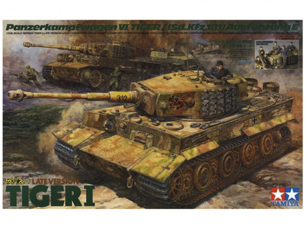Модель - Немецкий танк Tiger I Late Version, с 8 фигурами (1:35)