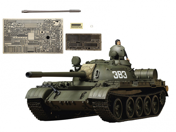 Советский танк Т-55А, с 1 фигурой (фототравление и металличе. 