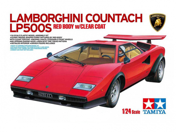 Модель - Lamborghini Countach LP500S с фигурой водителя (1:24)